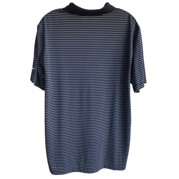 Nike Golf Mens Blue Stripe Dri Fit Polo Shirt size L - Picture 2 of 5